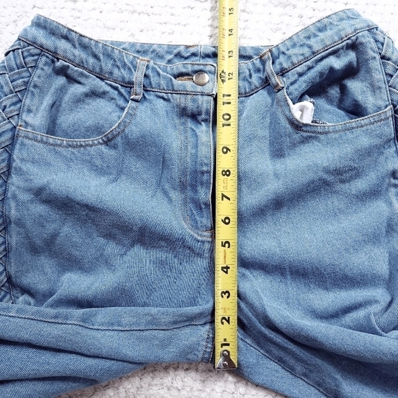 Vintage 80s 90s Together Braided Denim Jacket and Jeans set - Picture 9 of 16